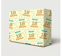 2 Sheets 18th Birthday Wrapping Paper Male Hey It's Your Birthday Age 18 Attractive Giftwrap For Men/Man
