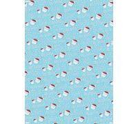 2 Sheets 2 Tags Cute Faces Happy 1st Christmas As My Big Brother Wrapping paper First Christmas Blue Family Relation Giftwrap (PA)