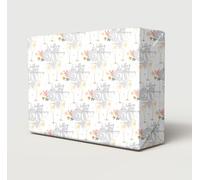 2 Sheets 20th Wedding Anniversary Wrapping Paper Beautiful Classy And Elegant Flowers Champagne Glasses Design Twentieth China Wedding Anniversary Giftwrap