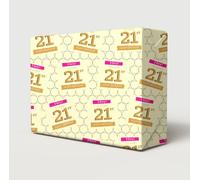 2 Sheets 21st Birthday Wrapping Paper Female Hey It's Your Birthday Age 21 Attractive Giftwrap For Women/Ladies