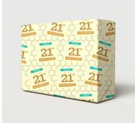 2 Sheets 21st Birthday Wrapping Paper Male Hey It's Your Birthday Age 21 Attractive Giftwrap For Men/Man