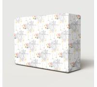 2 Sheets 30th Pearl Wedding Anniversary Wrapping Paper Beautiful Classy And Elegant Flowers Champagne Glasses Design Pearl Wedding Anniversary Giftwrap