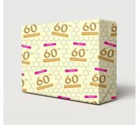 2 Sheets 60th Birthday Wrapping Paper Female Hey It's Your Birthday Age 60 Attractive Giftwrap For Women/Ladies