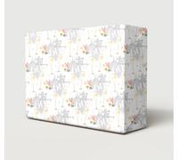 2 Sheets 60th Diamond Wedding Anniversary Flowers Champagne Wrapping Paper