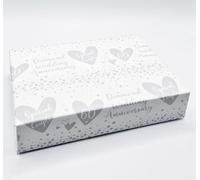 2 Sheets 60th Diamond Wedding Anniversary Wrapping Paper Heart Design (BGC)