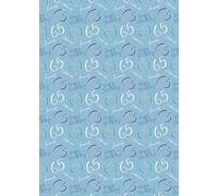 2 Sheets 65th Happy Birthday Celebrate Hooray Blue Wrapping Paper Age 65 Birthday Male Giftwrap (PA)