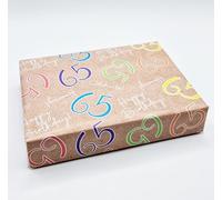 2 Sheets 65th Happy Birthday Celebrate Hooray Multi Colour Brown Unisex Wrapping Paper Age 65 Birthday Male Female Giftwrap (PA)