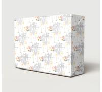 2 Sheets 70th Platinum Wedding Anniversary Flowers Champagne Wrapping