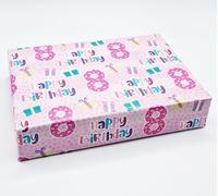 2 Sheets 8th Birthday Girl Wrapping Paper Age 8 Gift Wrap Female Pink (PA)