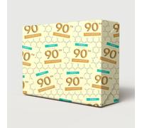 2 Sheets 90th Birthday Wrapping Paper Male Hey It's Your Birthday Age 90 Attractive Giftwrap For Men/Man