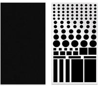 2 Sheets Black PET Material LED Darkening, Self-Adhesive LED Sticker, Multiple Sizes, Multifunctional, Waterproof Light Dimmer Film, for Electronics Devices, Lighting Alarm Clock