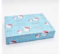 2 Sheets Cute Faces Happy 1st Christmas As My Daddy Wrapping paper