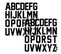 2 Sheets Iron on Letters for Clothes, 2 Inch Heat Transfer Letter Patches A-Z Alphabets PU Transfers Stickers for DIY Crafts Sport T Shirts Clothes (Black)
