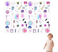 2 Sheets Kpop Tattoos for Kids, K Pop Gifts for Girls, Temporary Tattoo with Different Patterns, K Pop Tattoos for Kids, Kpop Merch for Kid, Fan, Enthusiast, Fake Tattoo for Body, Arm, Shoulder
