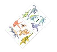 2 Sheets Luminous Dinosaur Wall Sticker for Room and Office PVC