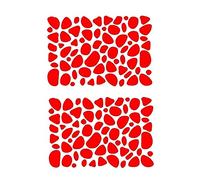 2 Sheets Red Polka Dot Stickers, Dots Nursery Wall Art Stickers Animal Stickers 56x40CM Kids Wall Stickers, Vinyl Stickers Irregular Dots