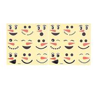 2 Sheets Snowman Face Stickers Snowman Face Decals Christmas Wall Stickers Xmas Wall Stickers Fridge Decal Cartoon Stickers Merry Christmas Wall Sticker Window Sticker Glass