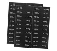 2 Sheets Weight Sticker Labels for Gym Equipment High Adhesive Weight Tags for Easy Identification Self Adhesive Decals for Dumbbell Racks Kettlebells Clean Removal Strong Adhesion