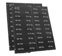 2 Sheets Weight Tags Sticker for Quick Identification, PVC