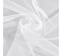2 Sheets - White Netting Fabric Dress Tulle Tutu Underskirt Fairy Mesh Craft Curtains - 2 Sheets of 1.3m x 1.4m for Gift Wrapping DIY Sewing Wedding Party Decorations