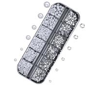 2. Shiny Resin Beads for Nails Semicircular Decoration Salon Quality Wedding and Event Durable Designs Half Round Nail Pendant Made of Resin