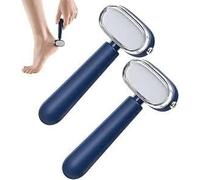 2 Sided Foot File & Callus Rasp,Steel Scraper for Dead Skin,Home Pedicure | Ergonomic Arc Pedicure Rasp Exfoliates Rough Dry Feet,Safe Gentle Blade Won't Cut,Ideal for Dead Skin Thick Calluses(A)