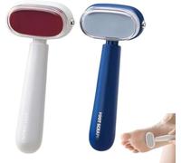 2-Sided Foot File & Callus Rasp, Steel Scraper for Dead Skin, Home Pedicure | Ergonomic Arc Pedicure Rasp Exfoliates Rough Dry Feet, Safe Gentle Blade Won't Cut, Ideal for Dead Skin & Thick Calluses