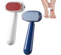 2-Sided Foot File & Callus Rasp, Steel Scraper for Dead Skin, Home Pedicure | Ergonomic Arc Pedicure Rasp Exfoliates Rough Dry Feet, Safe Gentle Blade Won't Cut, Ideal for Dead Skin & Thick Calluses