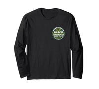 2 Sided Huntington Beach Longboard Surf Club CA Surfer Long Sleeve T-Shirt