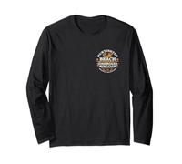 2 Sided Huntington Beach Longboard Surf Club CA Surfer Long Sleeve T-Shirt