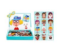 2 Sided Reversible Magnetic Jigsaw Puzzle Board Games Structure Free Combination Of Facial Features Accessories Can Help Improve Handeye Coordination Cultivate Aesthetic Perception Logical Reasoning