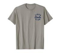 (2 Sided) Tired Dads Club Car Race Track On Dad Father's Day T-Shirt