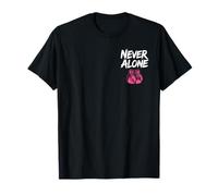 2 Sides Never Alone Keep Fighting Breast Cancer Awareness T-Shirt