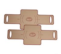 2 Silicone Bread Loaf Pan Liners NonStick with Dough Transfer Sling, Oven Safe Bakeware Liners Protecting Pans and Enabling Easy Cleanup (Red)