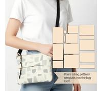 2 Size Ainsley Crossbody Bag Sewing Pattern, 1:1 Scale Template, Stylish Handmade Bag Prototype, Beginner Friendly Sewing Template, Gift for Sewing Enthusiasts & DIY Bag Makers
