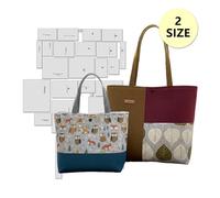 2 Size Tote Bag Sewing Patterns, 1:1 Scale Tote Bag Sewing Patterns, Stylish Tote Bag Prototype Patterns, Perfect Sewing templates for Handmade Bag Crafting - The Ideal Beginner