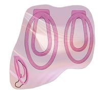 2 Sizes Male Lightweight Resin Protection Fufu Clips, Protection Cage Accessories Set for Sissy Men -A18UK (Pink)