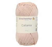 2 Skein/Pack Schachenmayr (SMC) Catania Originals Yarn, Each Ball 1.76 Oz (50gr) / 136 Yards (125 m), 100% Mercerized Cotton for Knitting and Crochet Yarn, Sport Weight, 263 - Soft Apricot