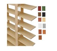 2" Slat Blackout Wood Blinds,Horizontal Wooden Blind 17" 20" 33" 48" 52" 66",Privacy Venetian Shades For Home Interior Windows,Bathroom,Office,Cordless Venetian Shades(Natural)