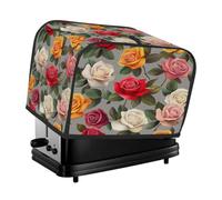 2-Slice Bread Maker & Toaster Dust Cover, Blossomed Roses Waterproof Mixer Cover Kitchen Appliance Cover Dust Protection
