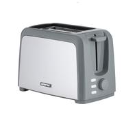 2 Slice Bread Toaster with 7 Level Browning Control Geepas Grey One Size