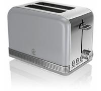 Swan Retro Grey 2 Slice Toaster
