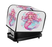 2 Slice Toaster Cover Beautiful Mermaid Cartoon Small Appliance Toaster Dust Cover Kitchen Gifts