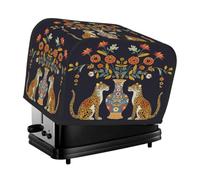 2 Slice Toaster Cover Ethnic Leopards Flowers Vase Small Appliance Toaster Dust Cover Kitchen Gifts