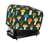 2 Slice Toaster Cover, Waterproof Toaster Dust Cover Various Mushrooms Machine Bread Maker Protector For Small Kitchen Appliance Dining Room Home Table Decor Gifts