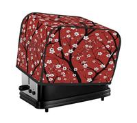 2 Slice Toaster Cover White Cherry Blossoms Branches Red Small Appliance Toaster Dust Cover Kitchen Gifts