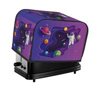 2 Slice Toaster Cover with Pockets - Astronaut on Mission in Outer Space Toaster Cover for Kitchen, 2 Slice Toaster Accessories for Womens