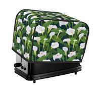 2 Slice Toaster Cover with Pockets - Calla Lily Flowers Bouquet Fashions Greasy Fingerprint Toaster Cover for Kitchen, 2 Slice Toaster Accessories