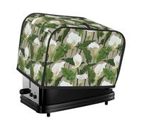 2 Slice Toaster Cover with Pockets - Gorgeous Calla Lily Flowers Stylish Toaster Cover for Kitchen, 2 Slice Toaster Accessories for Women