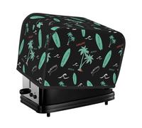 2 Slice Toaster Cover with Pockets - Green Surfboard Toaster Cover for Kitchen, 2 Slice Toaster Accessories for Womens